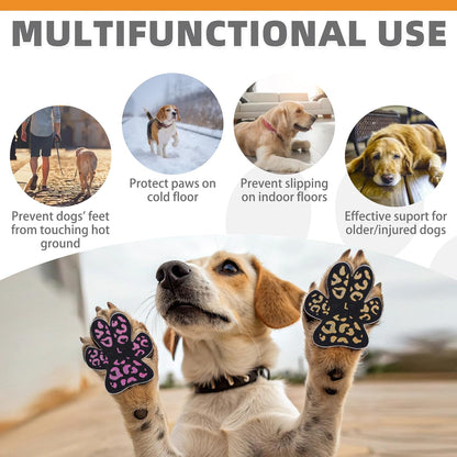 KOOLTAIL Dog Paw Protector Pads for Hot Pavement, Anti-Slip Grips Traction for Senior Dogs on Hardwood Floors,36 pcs Dog Feet Stickers with Stronger Adhesive, Pet Shoes Booties Socks Replacement,XL