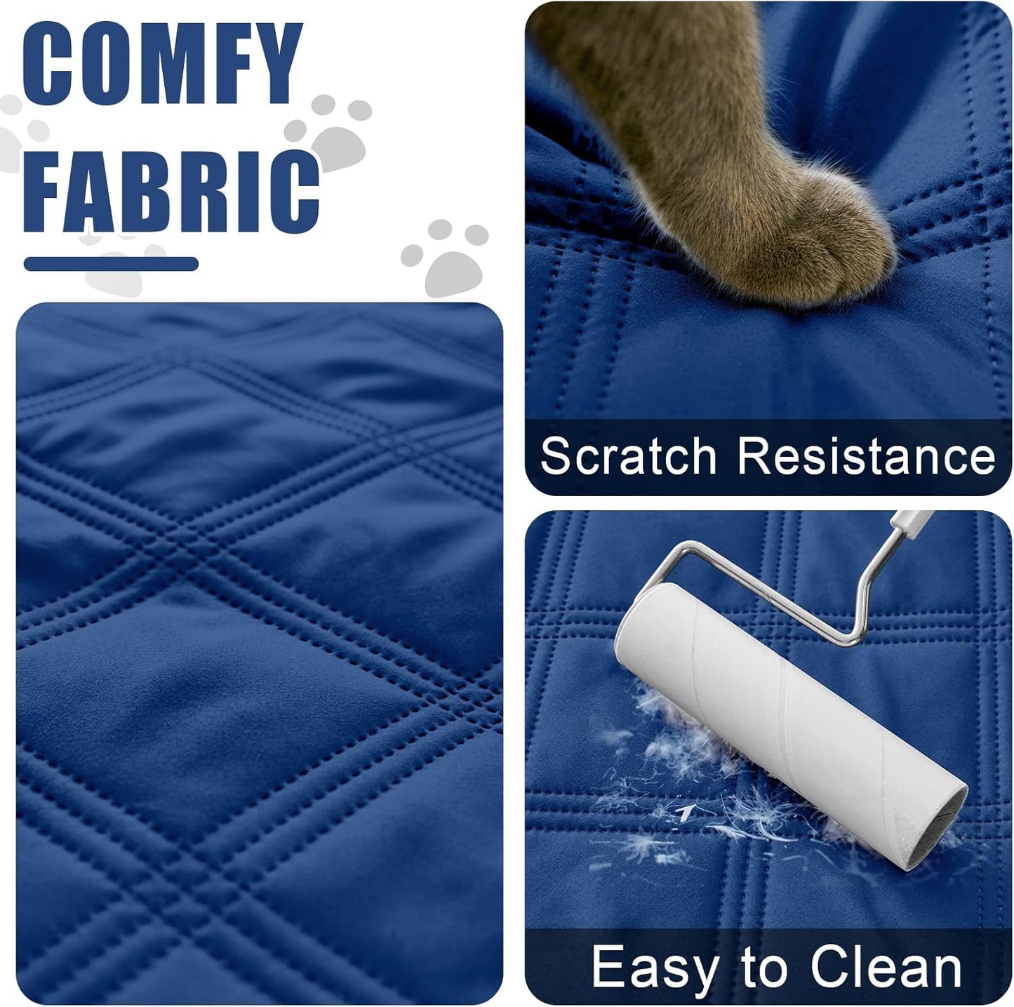 Smiry Waterproof Dog Bed Cover Blanket 30x70, Soft Reversible Pet Blanket, Washable Leakproof Cats Dogs Couch Cover for Sofa, Couch, Furniture, Grey/Dark Grey