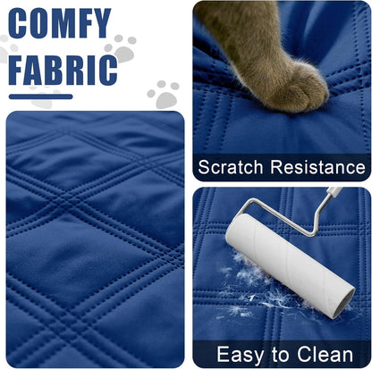 Smiry Waterproof Dog Bed Cover Blanket 30x70, Soft Reversible Pet Blanket, Washable Leakproof Cats Dogs Couch Cover for Sofa, Couch, Furniture, Grey/Dark Grey