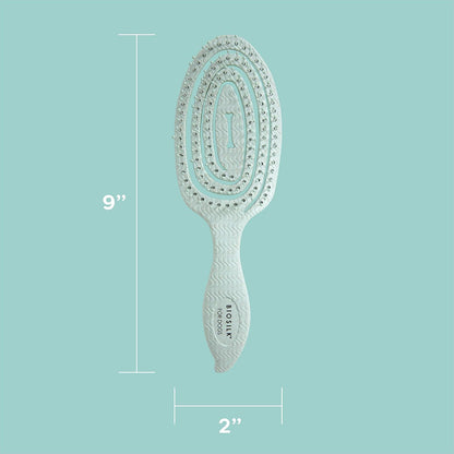 BioSilk for Pets Eco Friendly Detangling Pin Brush for Dogs, Gentle Dog Grooming Brush Designed to Help Remove Knots and Tangles and Support Healthy Coats for All Dogs
