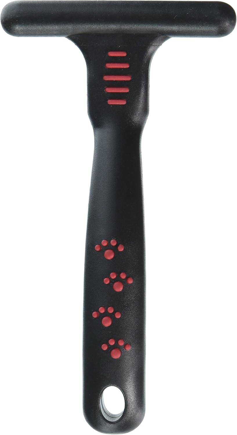 RYAN'S PET SUPPLIES Paw Brothers Magic Spring Undercoat Rake for Dogs, Professional Grade Grooming Tool, Stainless Steel Pins, Removes Tangles and Mats, Comfort Grip, 4.5 in.