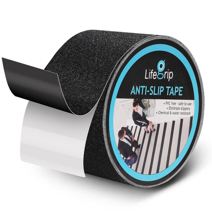 LifeGrip Anti Slip Transparent Anti Slip Tape, 4 inch by 30 feet, Non-Slip Traction Grip Tape to Tubs, Boats, Stairs, Clear, Soft, Comfortable for Bare feet (4" X 30')