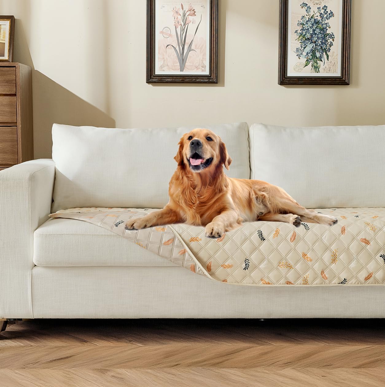 Waterproof Pet Couch Cover Washable, Stylish Reversible Pet Blanket, Soft Sofa Furniture Protector for Dogs Kids Pets.(Gray/Light Gray, 30"x70")