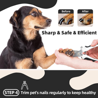 Dog Brush for Shedding,7 PCS Pet Grooming Brush Kit to De-fur & Hair Slicker Deshedding Brushes with Undercoat Rake Comb Bath Brush&Nail Clipper for Grooming Short Long Haired Dogs Cats Blue