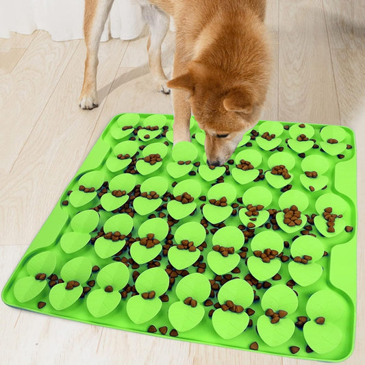 Small Silicone Snuffle Mat for Small Dogs Puppy Cat Slow Down Eating,Slow Feeder Lick Mat for Dry Wet Food for Pet Training Smell,Encourages Natural Foraging Skill,Relieving Stress