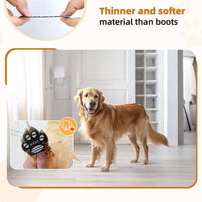 Anti-Slip Dog Paw Protector Pads for Senior Dogs, Dog Paw Adhesive Pads on Hardwood Floor,Senior Pets Essentials with Strong Traction,Puppy Grippers,12 Sets 48 pc L