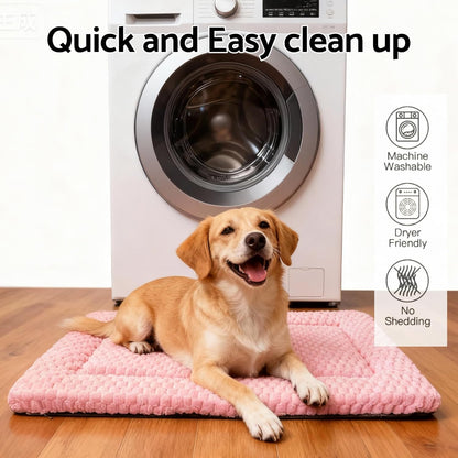 Dog Bed Mat, Reversible Crate Pad & Cute Dog Bed - Machine Washable Kennel Mat with Ultra Soft for Small Dogs (Cool/Warm), 24" x 18", Grey&Star