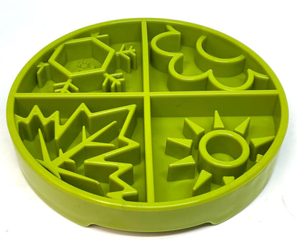 SodaPup Honeycomb Enrichment Bowl – Durable Slow Feeder Bowl Made in USA from Non-Toxic, Pet-Safe, Food Safe Material for Mental Stimulation, Slowing Down Eating, Healthy Digestion, & More