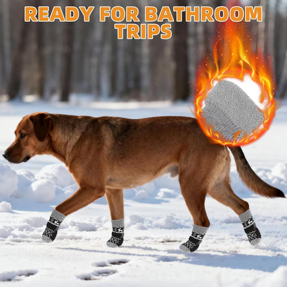 KOOLTAIL Dog Socks Shoes for Hot Pavement to Prevent Licking Paws, Winter Dog Boots&Paw Protector for Hardwood Floors Anti Slip,Traction Control Grip Booties for Small Medium Large Senior Dogs,Black M