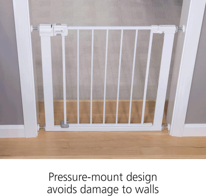 Safety 1st Easy Install Walk Thru Baby Gate for Doorway With Door, Dog Gates, Fits 29"-38", Easy Install 28" Tall, White