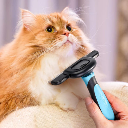 MIU COLOR Pet Grooming Brush, Deshedding Tool for Dogs & Cats, Effectively Reduces Shedding by up to 95% for Short Medium and Long Pet Hair