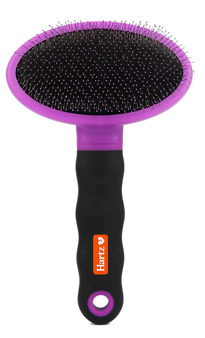 Hartz Groomer's Best Small Slicker Brush for Cats and Small Dogs, Black/Violet, 1 Count
