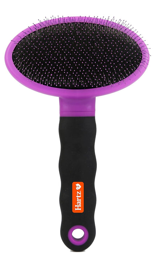 Hartz Groomer's Best Small Slicker Brush for Cats and Small Dogs, Black/Violet, 1 Count