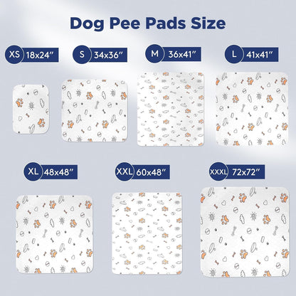 Washable Pee Pads for Dogs, 2 Pack Large 36"x41" Super Absorbent Reusable Dog Training Pads, 100% Waterproof Non-Slip Puppy Whelping Dog Playpen Indoor Pads Mat Pet Supplies