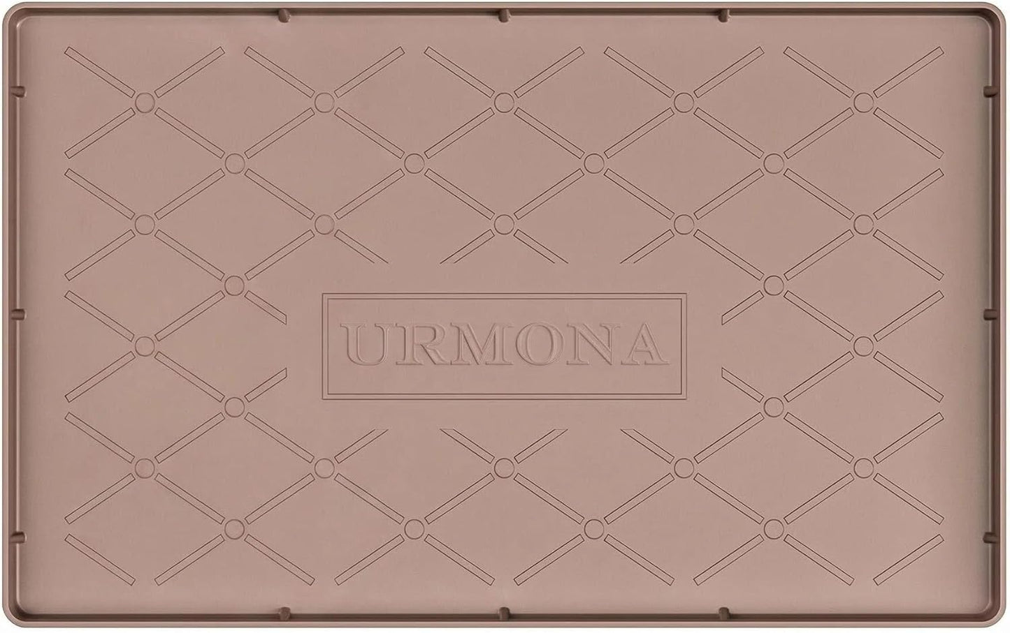 URMONA Under Sink Mat for Kitchen Waterproof, 34" x 22" Silicone Under Sink Mat for Shelf Liner Organizer, Cabinet Sink Protector Under Sink Liner for Bottom Kitchen, Bathroom(Light Grey)