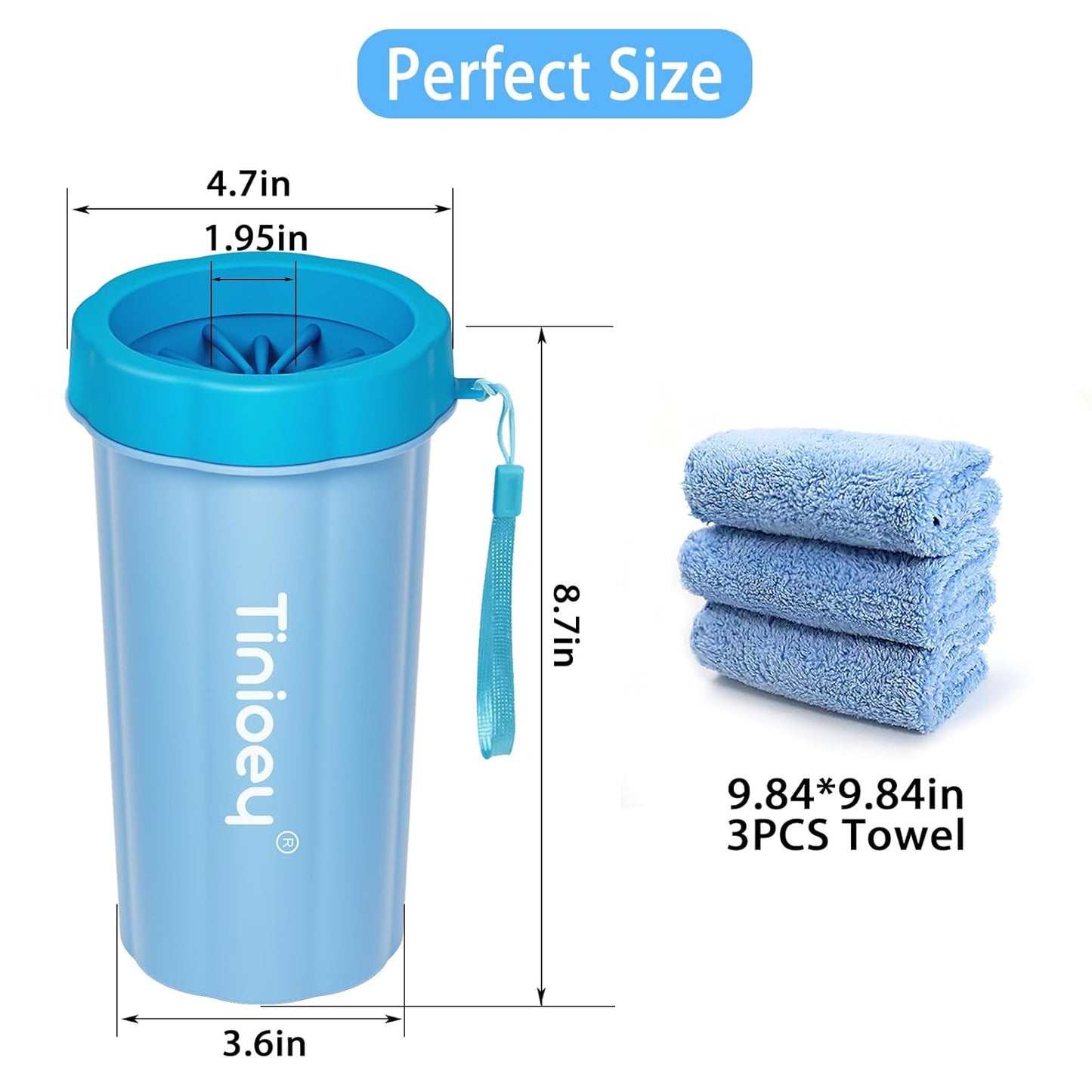 Dog Paw Cleaner for Small Dogs, Dog Paw Washer, Muddy Paw Cleaner, Pet Foot Cleaner, Dog Paw Protector Kit