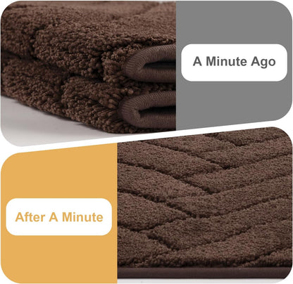 Tindbea Dog Mat for Mud Paws,Absorbs Moisture Dirt Non-Slip Washable Mud Mat for Dogs,Soft Rubber Backing Front Inside Pet Rug for Entryway, Dog Paws, Patio(20"x48",Charcoal)
