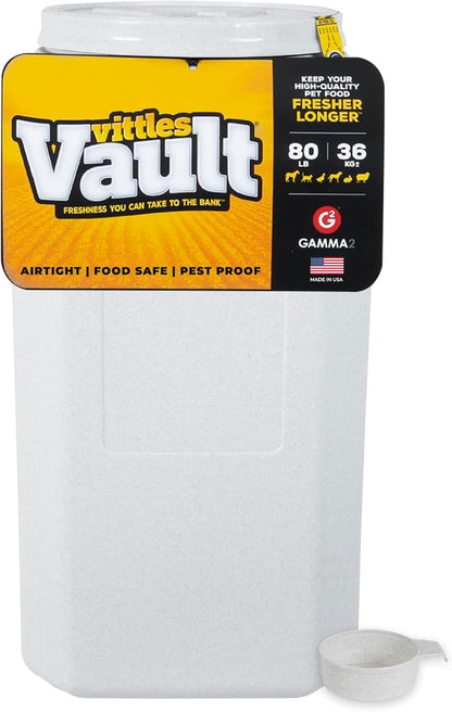 Gamma2 Vittles Vault Pet Food Storage Containers - Sealed Dog and Cat Food Storage Container, Fits up to 25lbs, Made in the USA - [12"L x 13.75"H]