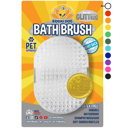 Bodhi Dog Shampoo Brush - Pet Grooming & Bath Supplies for Dogs and Cats - Bath Brush for Long & Short Hair - Premium Scrubber for Shower, Bathing & Massage (One Pack, Blue)