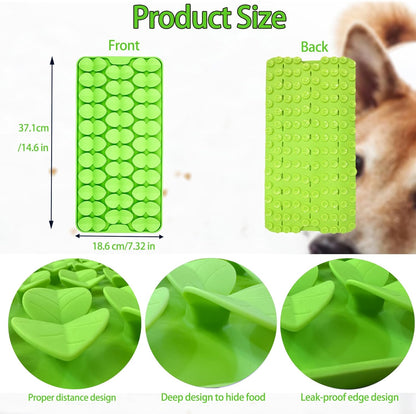 Small Silicone Snuffle Mat for Small Dogs Puppy Cat Slow Down Eating,Slow Feeder Lick Mat for Dry Wet Food for Pet Training Smell,Encourages Natural Foraging Skill,Relieving Stress