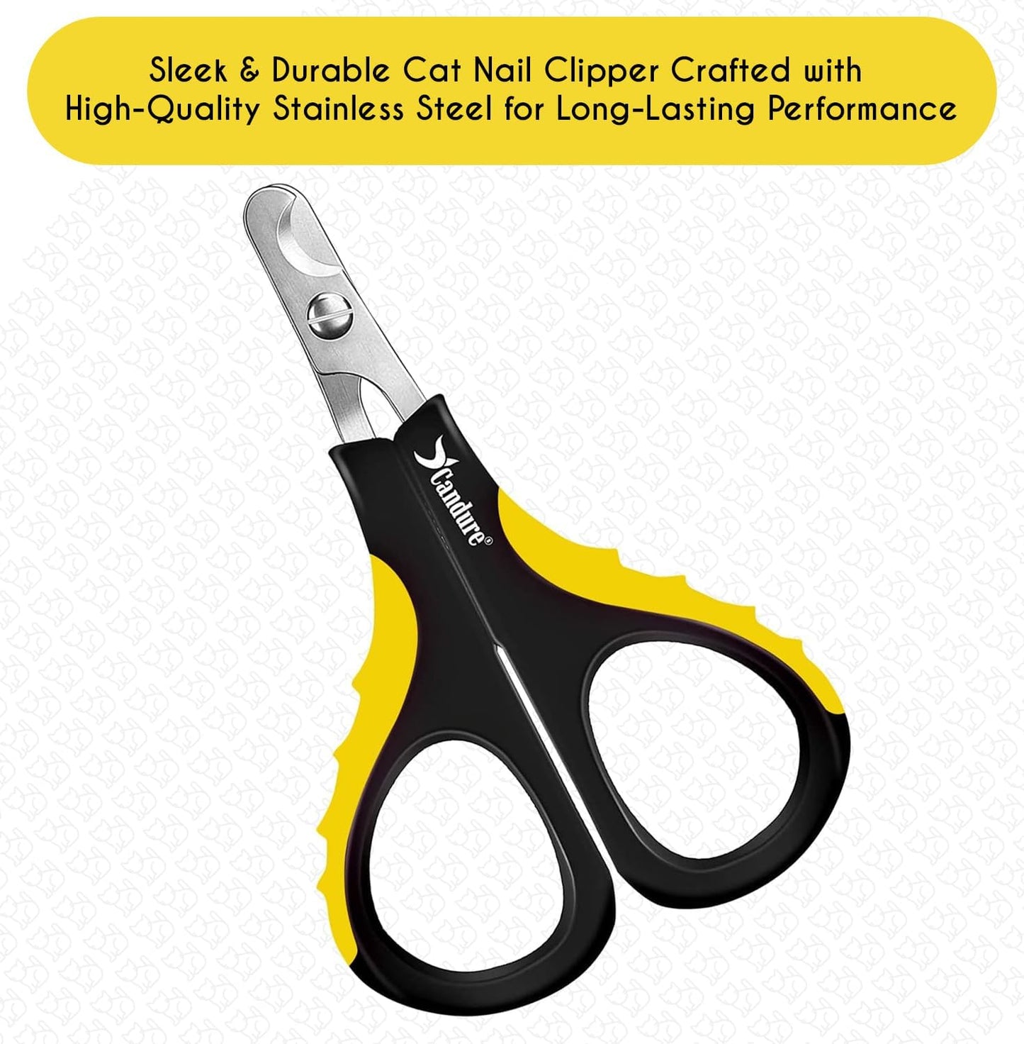 Candure Dog Nail Clippers Professional Pet Nail Clipper Suitable for Cats, Rabbits and Guinea Pigs - Safety Lock/Protective Guard to Avoid Over Cutting (Green, Medium to Small)