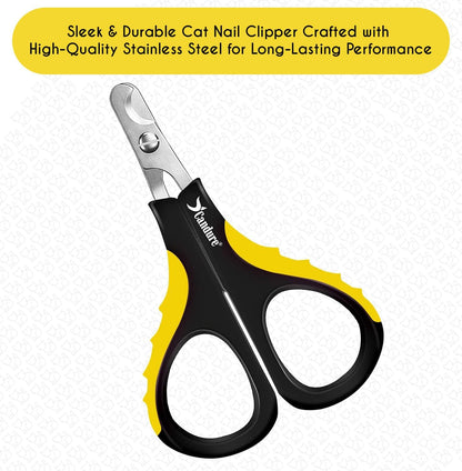 Candure Dog Nail Clippers Professional Pet Nail Clipper Suitable for Cats, Rabbits and Guinea Pigs - Safety Lock/Protective Guard to Avoid Over Cutting (Green, Medium to Small)