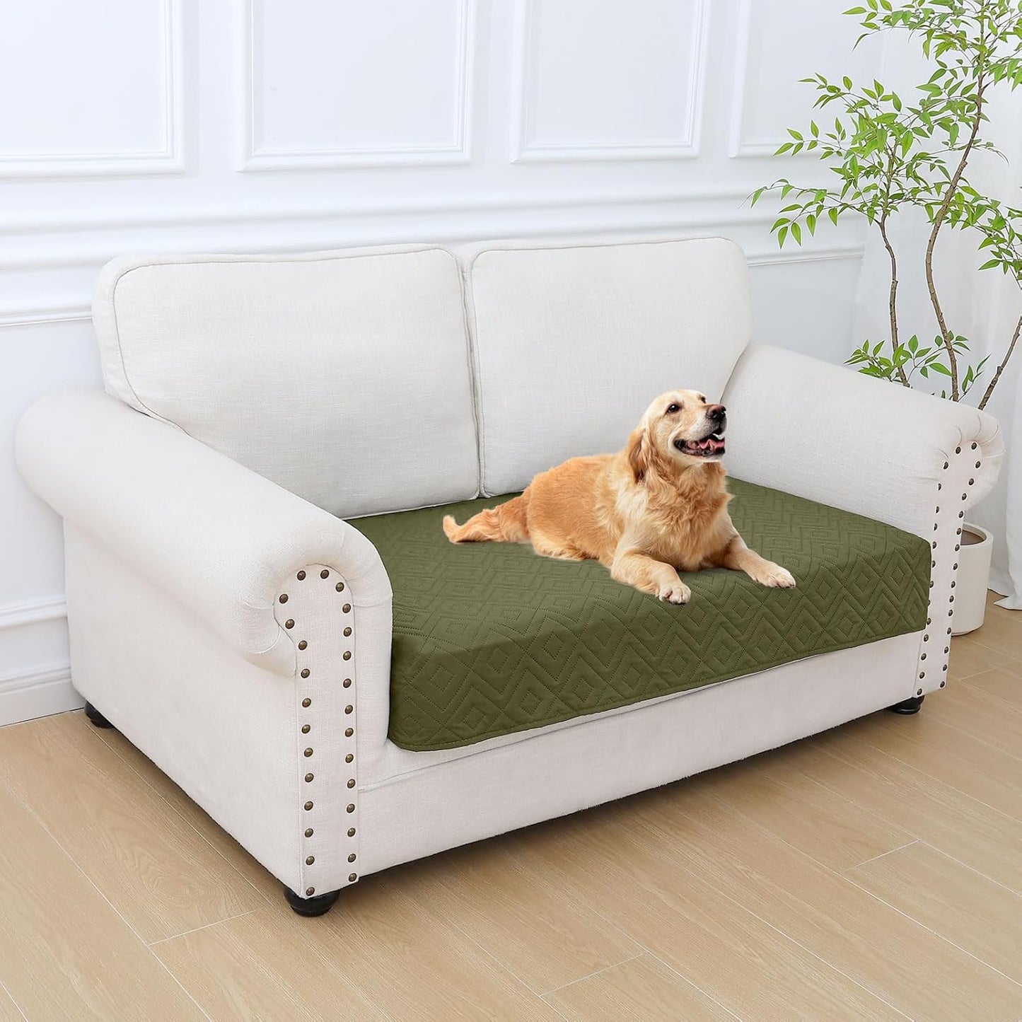 hyha Waterproof Dog Blanket, Soft Pet Bed Blankets, Waterproof Sofa Couch Cover for Dogs Washable, Reversible Pet Couch Covers for Sofa Furniture (30x70 Inch, Grey/Dark Grey)