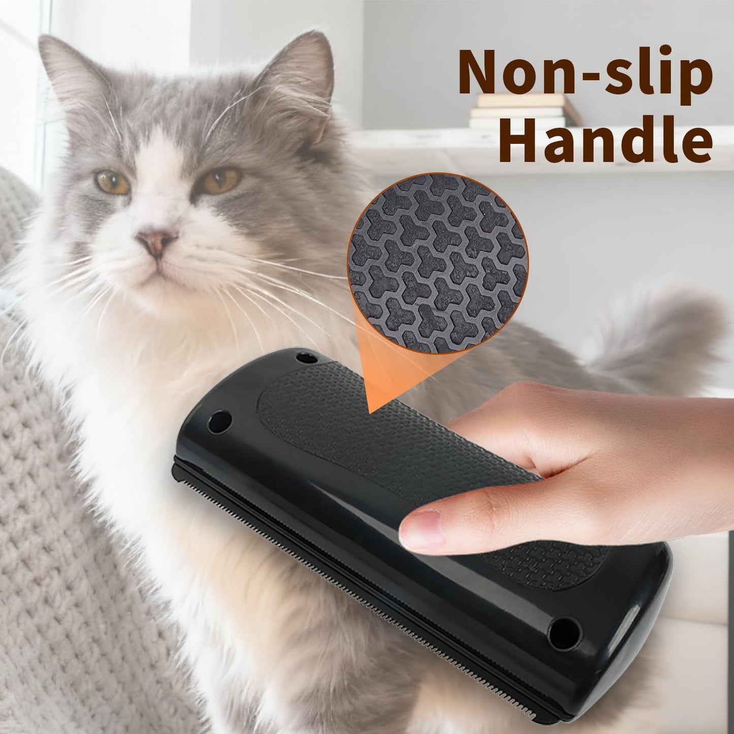 Deshedding Dog Brush, Pet Hair Remover Comb & Grooming Tool – Ergonomic Design for Matted, Long and Loose Hair on Dogs, Cats, Rabbits, Horses | Itching Relief, Easy to Use | Ideal Gift for Pet Lovers