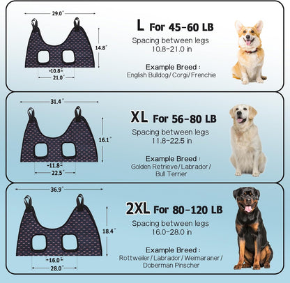 Supet Dog Grooming Hammock Harness for Dogs Cats, Relaxation Pet Nail Clipper Hammock, Restraint Dog & Small Animal Leashes Sling for Groomingk for Nail Trimming (Coral Blue, S)