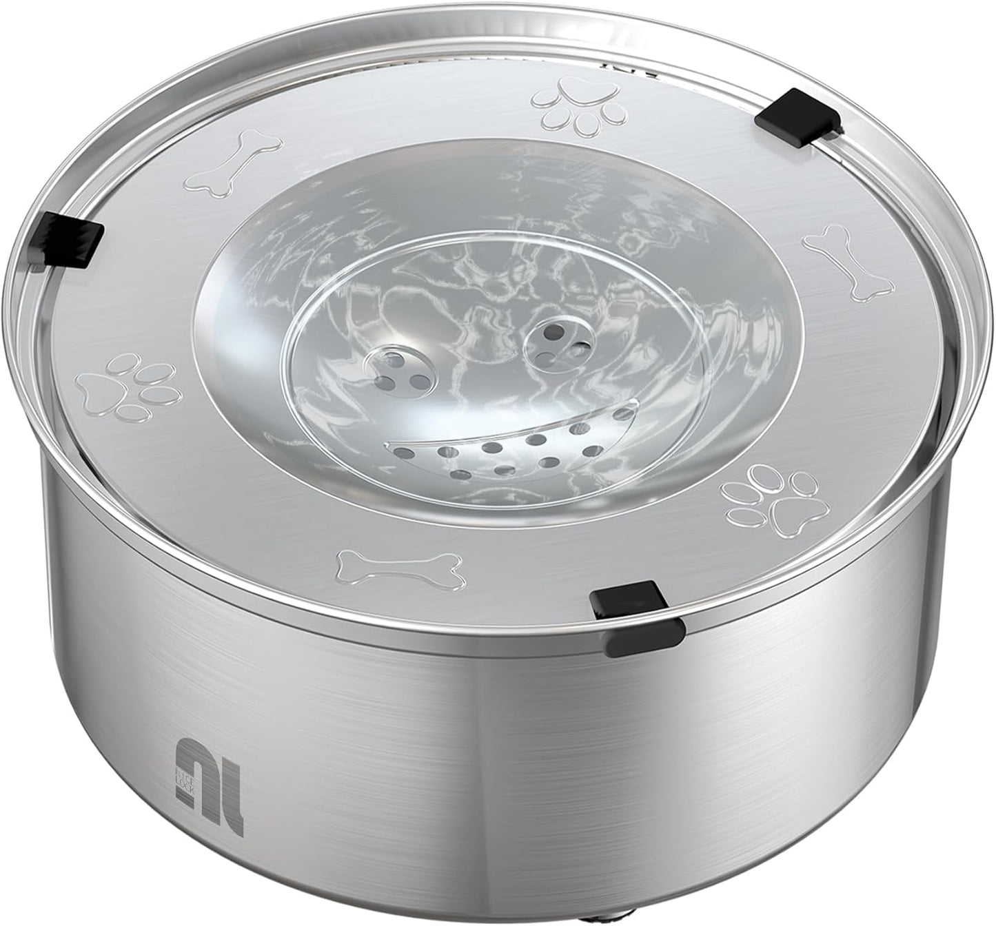 1L/0.26 Gallon Dog Water Bowl No Spill, Stainless Steel No Spill Water Bowl for Dogs, Slow Water Dog Bowl, No Splash Dog Water Bowls