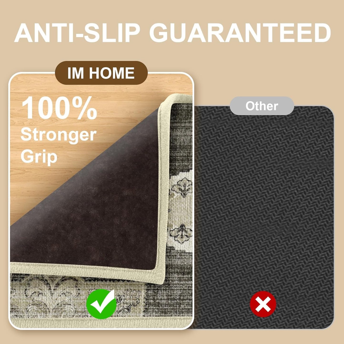 Non Slip Stair Treads for Wooden Steps Indoor, Dark Grey, 15pcs, 30"X8", Soft Carpet Mat, Machine Washable Boho Carpet Treads with Reusable Adhesive Backing, Safety Stair Tread for Dogs, Kids, Elders