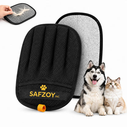 Pet Hair Removal Glove for Cats & Dogs – Reusable Magic Brush – Five-Finger Grooming & Hair Remover Tool, Electrostatic Cleaning Glove for Laundry, Couch, Carpet & Car Seat (Pack of 1)