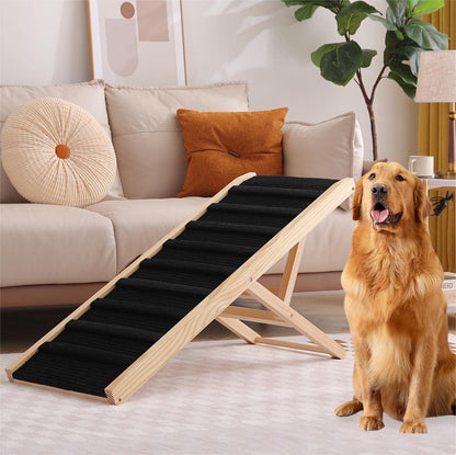 Large Dog Pet Ramp Stairs for Bed Couch Car Truck SUV,Dog Pet Ramp for Small Large Dogs Pets to Get on High Bed Truck Couch Sofa