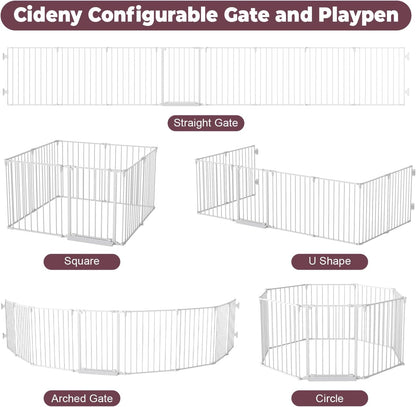 29.4-78" Extra Wide Baby Gate, Long Dog Gates Indoor for Doorways Stairs, Essential Large Safety Gate for Child Toddler with Anti-Trip Pedal, Adjustable Pet Gate, 28" Tall 3 Metal Panels Black