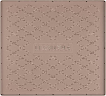 URMONA Under Sink Mat for Kitchen Waterproof, 34" x 22" Silicone Under Sink Mat for Shelf Liner Organizer, Cabinet Sink Protector Under Sink Liner for Bottom Kitchen, Bathroom(Light Grey)