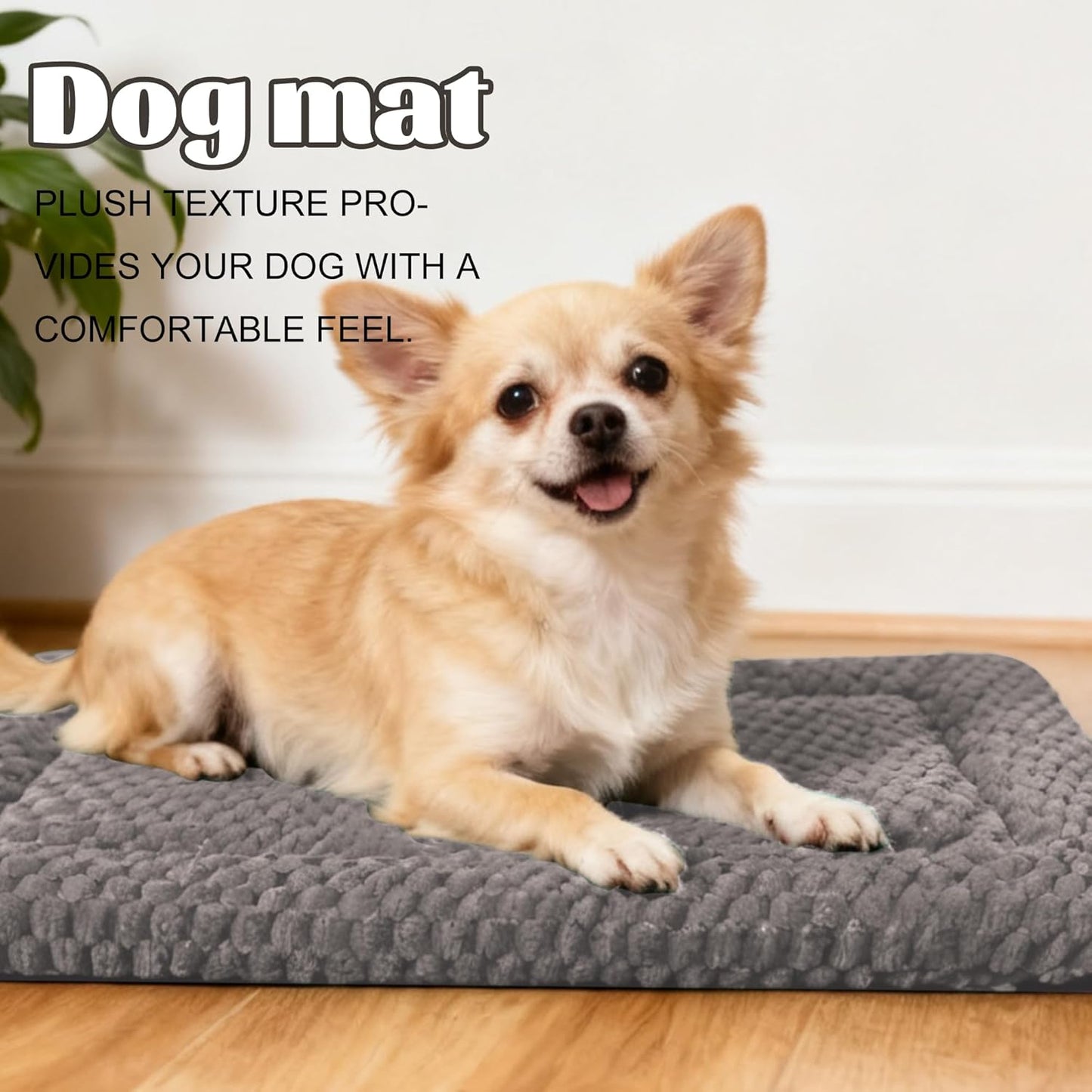 Dog Bed Mat – Soft & Comfortable Dog Kennel Pad for Crate – Durable Crate Bed & Mat for Dogs & Cats – Ideal for Crate, Kennel, and Home Use