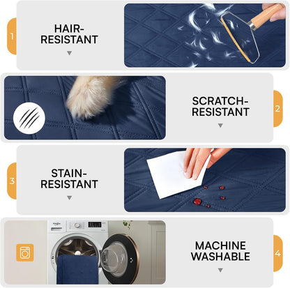 Luciphia 100% Waterproof Couch Cover Blanket for Dogs Anti-Slip Pet Couch Protector Sofa Mat Puppy Cat with Non-Slip Bottom, Grey, 30x70 Inch