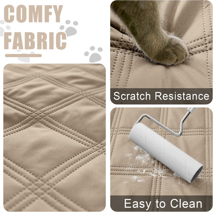 Smiry Waterproof Dog Bed Cover Blanket 30x70, Soft Reversible Pet Blanket, Washable Leakproof Cats Dogs Couch Cover for Sofa, Couch, Furniture, Grey/Dark Grey