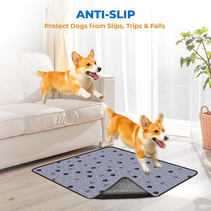 Fostanfly Washable Pee Pads for Dogs, 2 Pack Large 36"x41" Ultra-Absorbent and Leak-Proof Non-Slip Reusable Potty Training Pads for Dogs, Cats, Puppy, Potty Training of Add 8 Lanyards