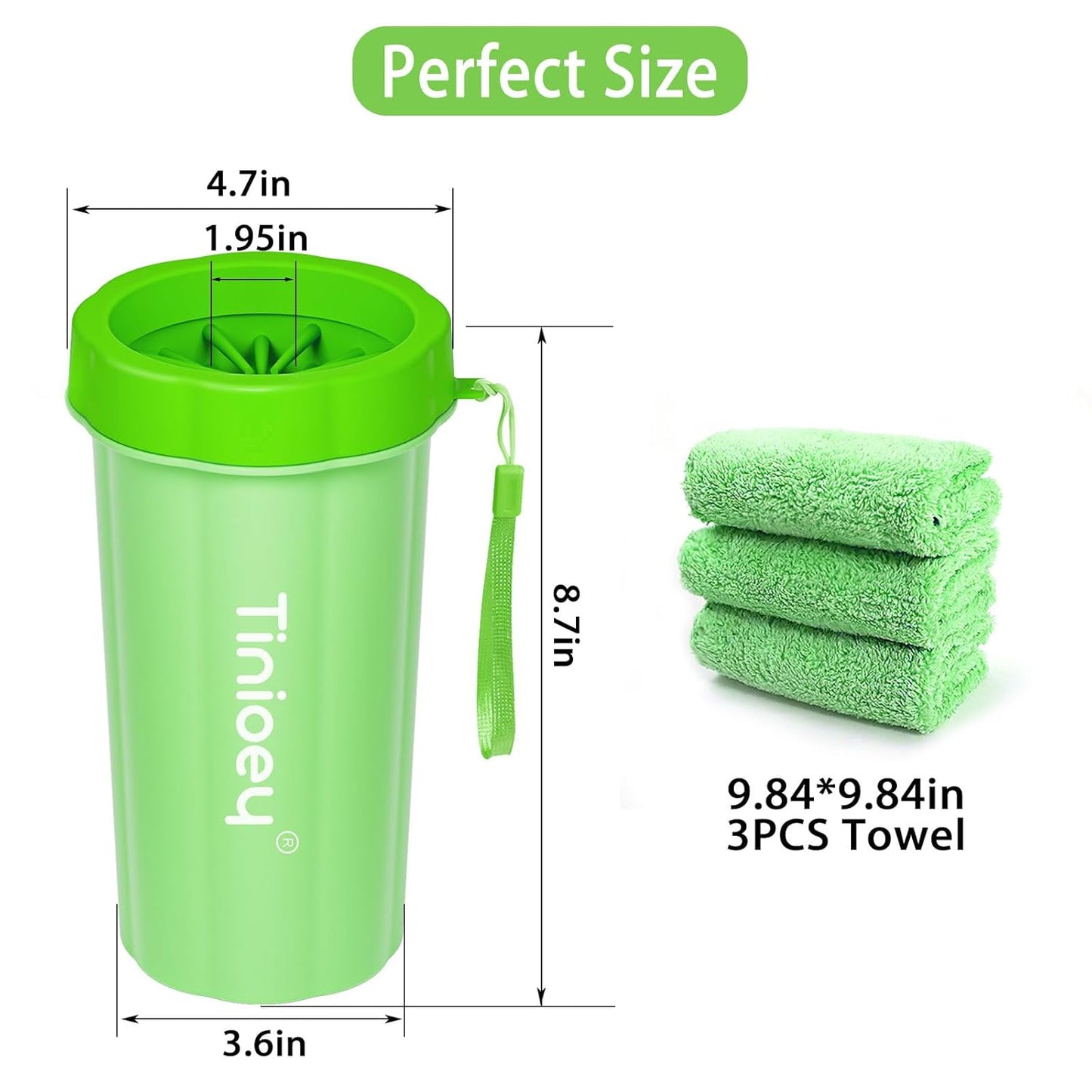 Dog Paw Cleaner for Small Dogs, Dog Paw Washer, Muddy Paw Cleaner, Pet Foot Cleaner, Dog Paw Protector Kit