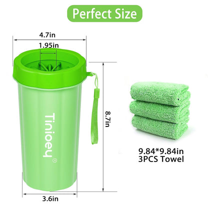 Dog Paw Cleaner for Small Dogs, Dog Paw Washer, Muddy Paw Cleaner, Pet Foot Cleaner, Dog Paw Protector Kit