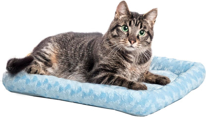 MidWest Homes for Pets QuietTime Dog Bed - White Fleece Bolster, Ultra-Soft and Machine Washable, Fits 24-Inch Crates and Carriers, for Small Breed Dogs