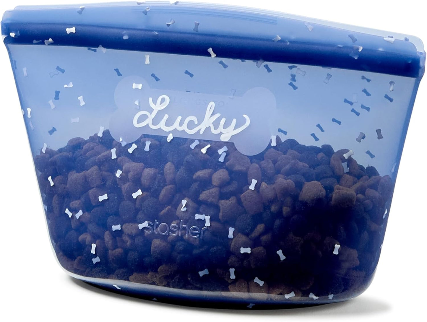 Stasher Pet Reusable Puppy Essentials Dog Food Can Lids, Cat Food Lids for Cans, Airtight Seal, Dog Travel Accessories, Food Grade Silicone Stretch Lids, Freezer & Dishwasher Safe, 3-Pack