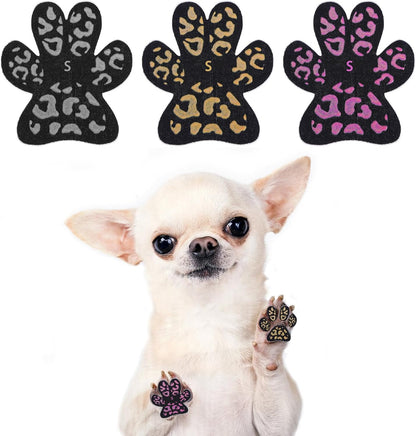 KOOLTAIL Dog Paw Protector Pads for Hot Pavement, Anti-Slip Grips Traction for Senior Dogs on Hardwood Floors,36 pcs Dog Feet Stickers with Stronger Adhesive, Pet Shoes Booties Socks Replacement,XL
