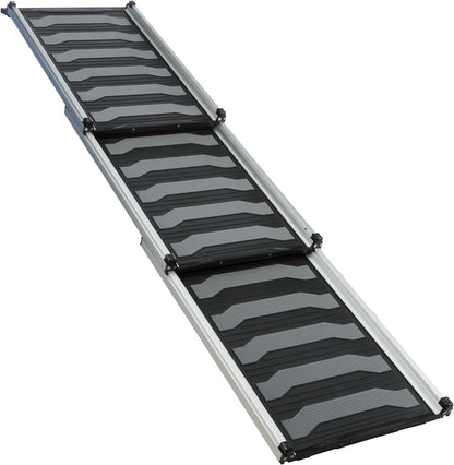 Trixie Folding Dog Ramp with Non-Slip Surfaces - Pet Ramp for Large Cars and SUVs - Foldable, Easy to Store and Clean - in Black