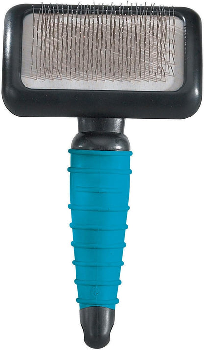 Master Grooming Tools Ergonomic Slicker Brushes — Molded Brushes for Grooming Dogs - Medium, 4" x 2½", Black