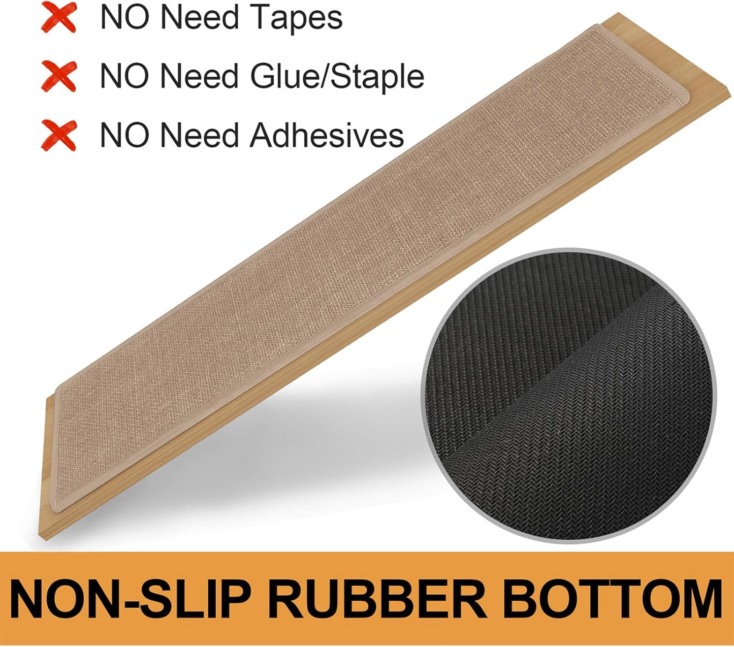 Stair Treads Carpet 4 pcs for Wooden Steps with Non Slip Rubber Backing, 100% Polyester Soft Stairs Resistant Indoor Skid Runner Safety Rugs for Kids Elders and Pets 30" * 8" (Dark Gray)
