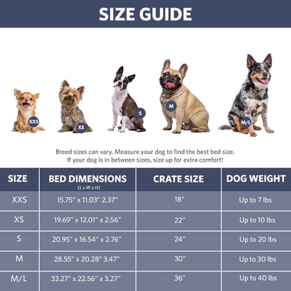 MidWest Homes for Pets QuietTime Dog Bed - White Fleece Bolster, Ultra-Soft and Machine Washable, Fits 24-Inch Crates and Carriers, for Small Breed Dogs