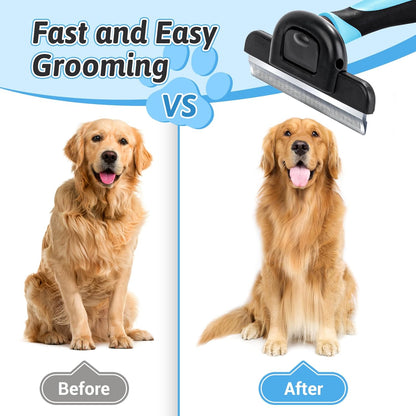 MIU COLOR Pet Grooming Brush, Deshedding Tool for Dogs & Cats, Effectively Reduces Shedding by up to 95% for Short Medium and Long Pet Hair