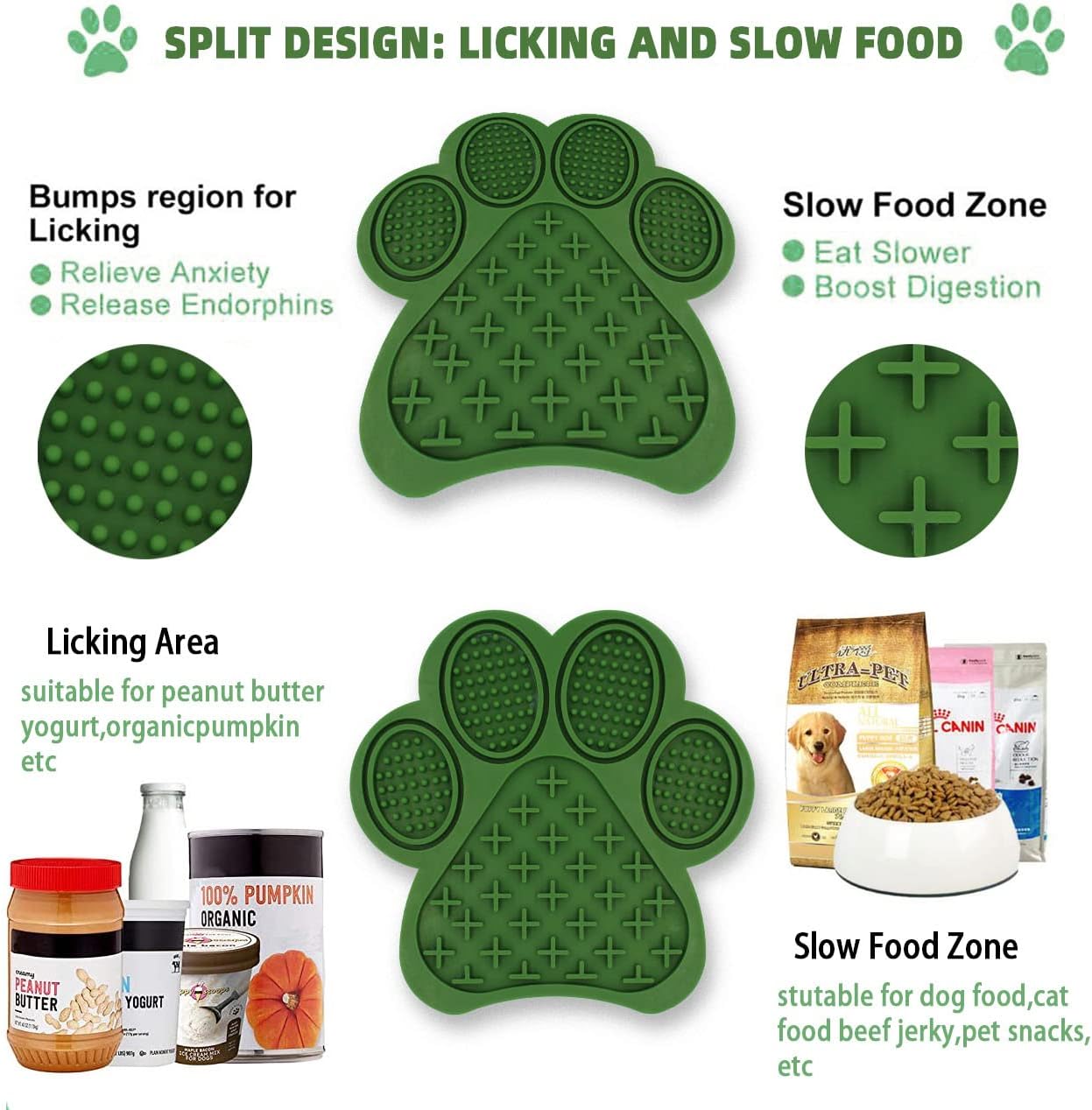 Lick Mat for Dogs and Cats - Slow Feeder Licking Pad with Suction Cups, Food-Grade Silicone for Bathing, Grooming, Nail Trimming & Anxiety Relief, Non-Toxic Pet Lick Mat (Pink)